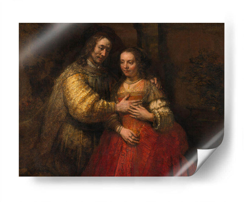 La novia judía - Rembrandt van Rijn | Cuadro decorativo de Canvas Lab