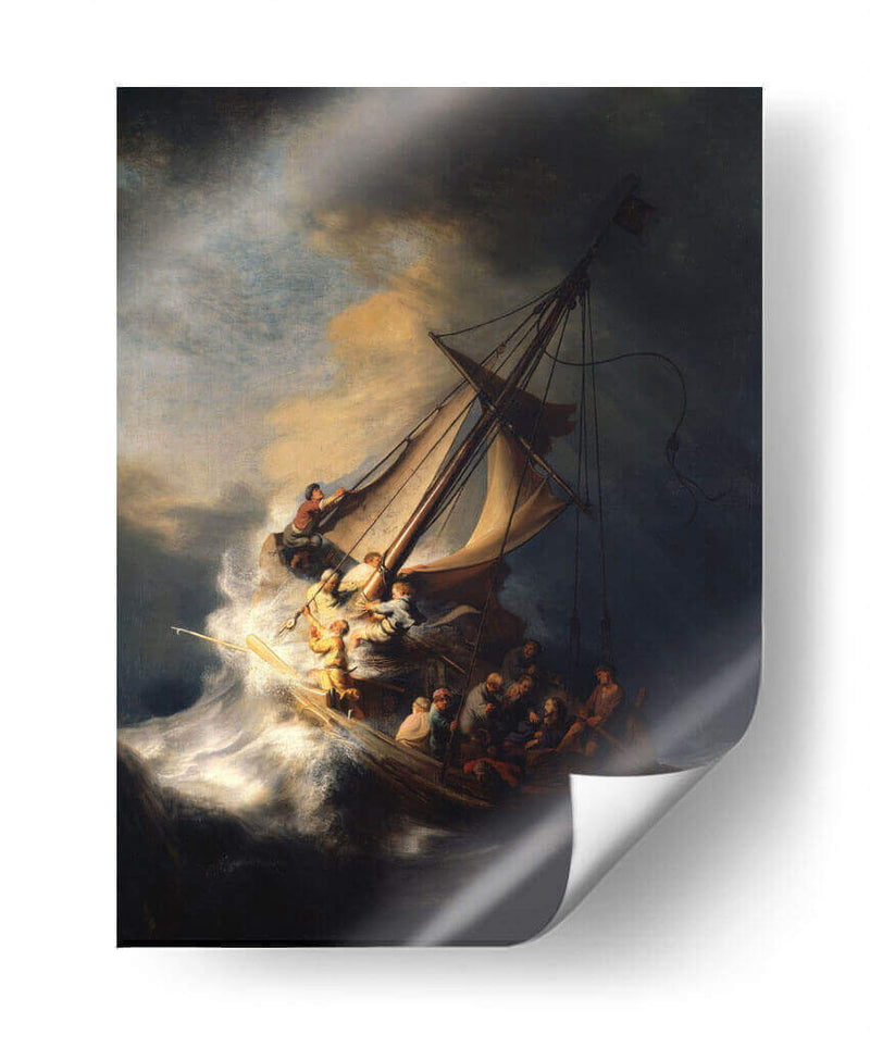 La tormenta en el mar de Galilea - Rembrandt van Rijn | Cuadro decorativo de Canvas Lab