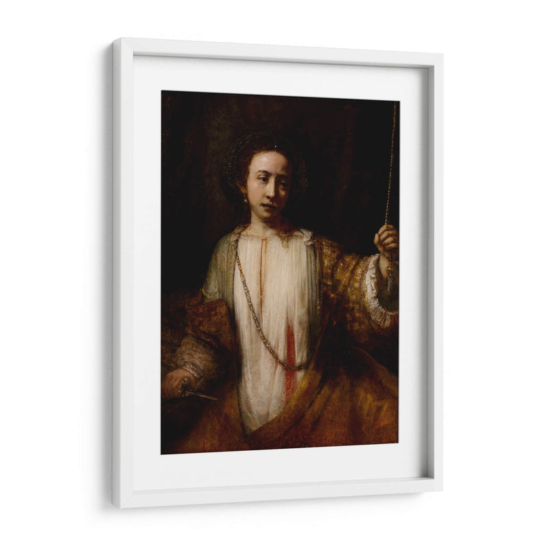 Lucrecia (1666) - Rembrandt van Rijn | Cuadro decorativo de Canvas Lab