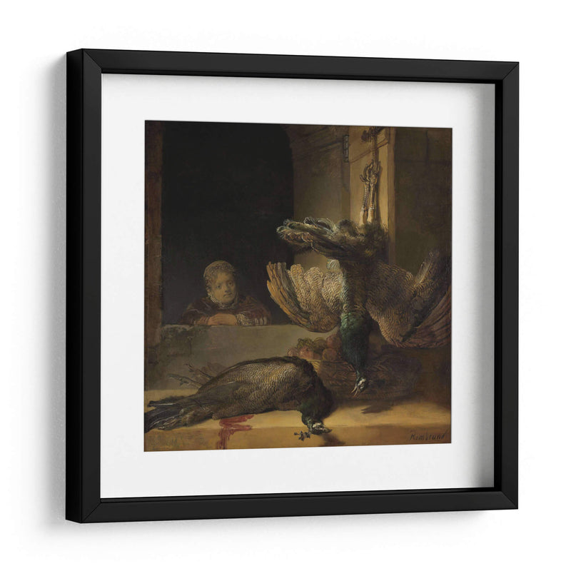 Naturaleza muerta con pavos reales - Rembrandt van Rijn | Cuadro decorativo de Canvas Lab