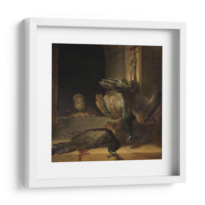 Naturaleza muerta con pavos reales - Rembrandt van Rijn | Cuadro decorativo de Canvas Lab
