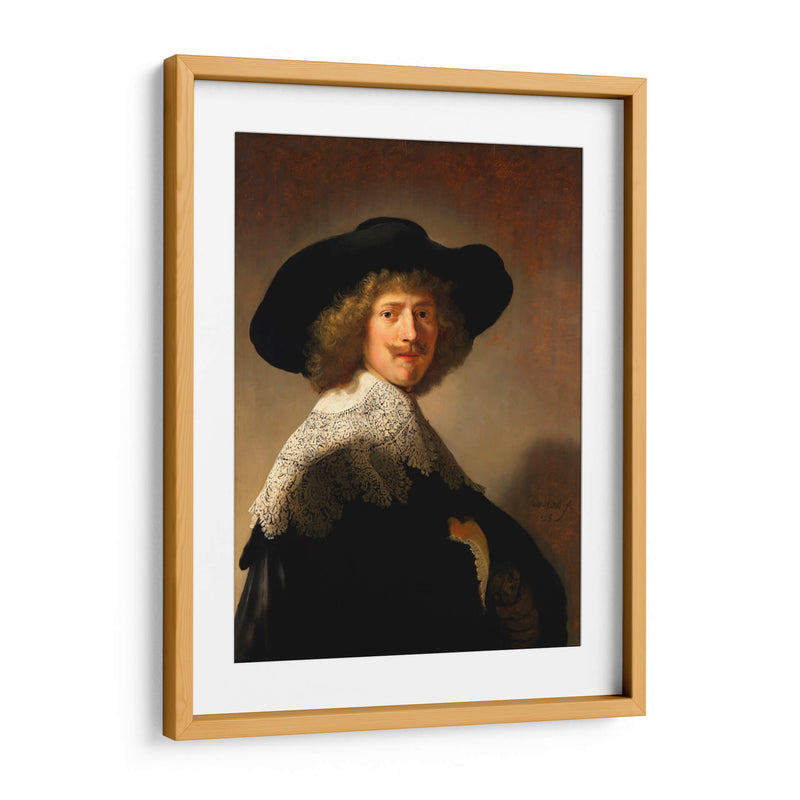 Retrato de Antoine Coopal - Rembrandt van Rijn | Cuadro decorativo de Canvas Lab