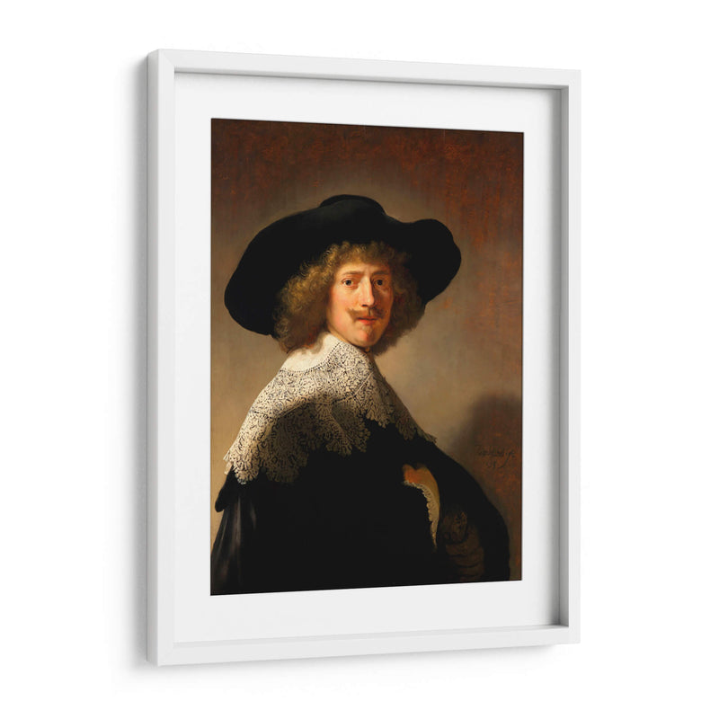 Retrato de Antoine Coopal - Rembrandt van Rijn | Cuadro decorativo de Canvas Lab