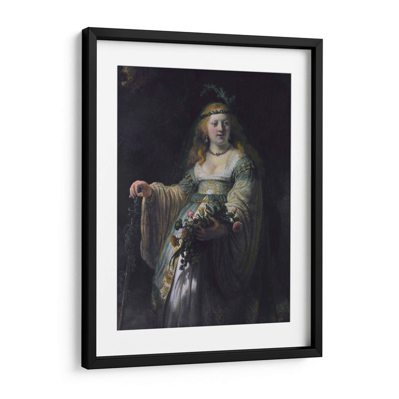 Saskia como Flora - Rembrandt van Rijn | Cuadro decorativo de Canvas Lab