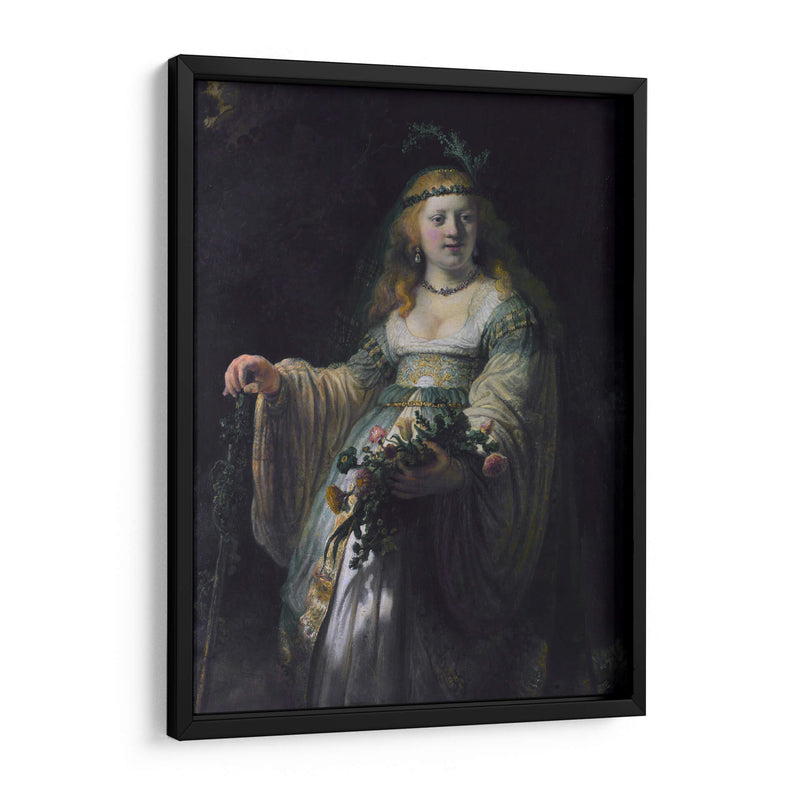 Saskia como Flora - Rembrandt van Rijn | Cuadro decorativo de Canvas Lab