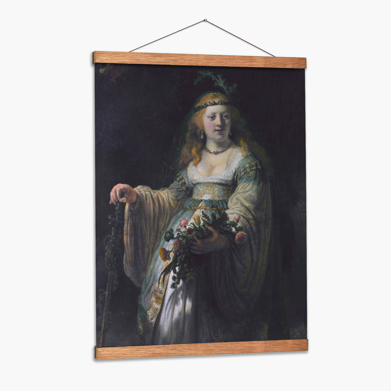 Saskia como Flora - Rembrandt van Rijn | Cuadro decorativo de Canvas Lab