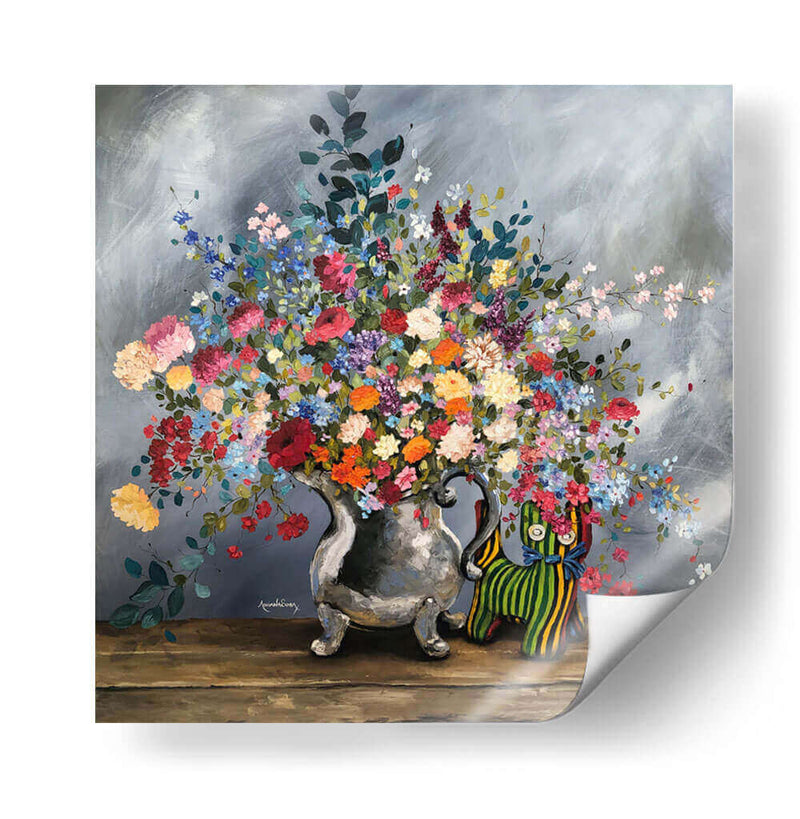 El gato y el jarrón - Adriana Sosa | Cuadro decorativo de Canvas Lab