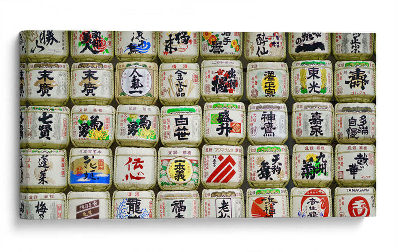 Barriles de Sake - Meiji, Japón - Josué Altamira | Cuadro decorativo de Canvas Lab