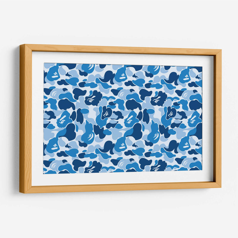 Bape Blue Camo | Cuadro decorativo de Canvas Lab