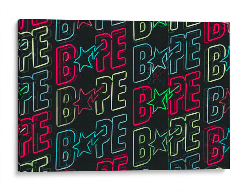 Bape Neon | Cuadro decorativo de Canvas Lab