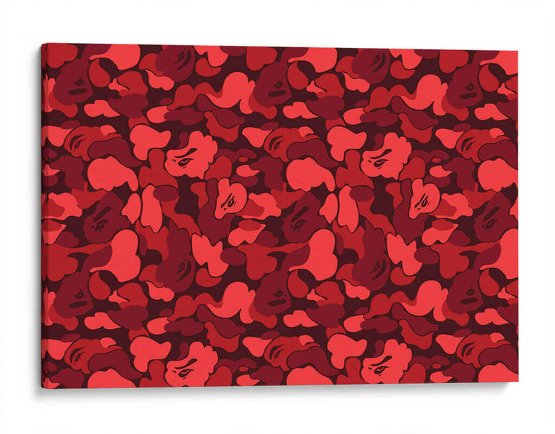 Bape Red Camo | Cuadro decorativo de Canvas Lab