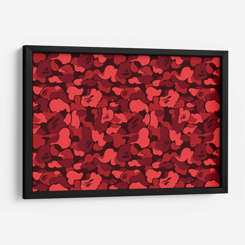 Bape Red Camo | Cuadro decorativo de Canvas Lab