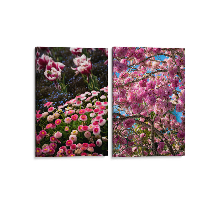 Flores rosas - Set de 2 - PhotoVicz - Cuadro decorativo | Canvas Lab