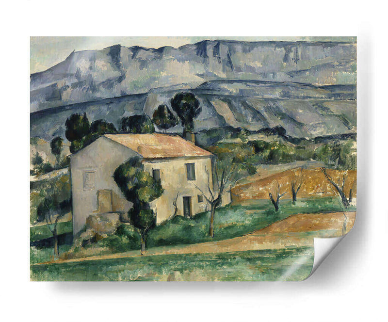 Casa en la Provenza - Paul Cézanne | Cuadro decorativo de Canvas Lab