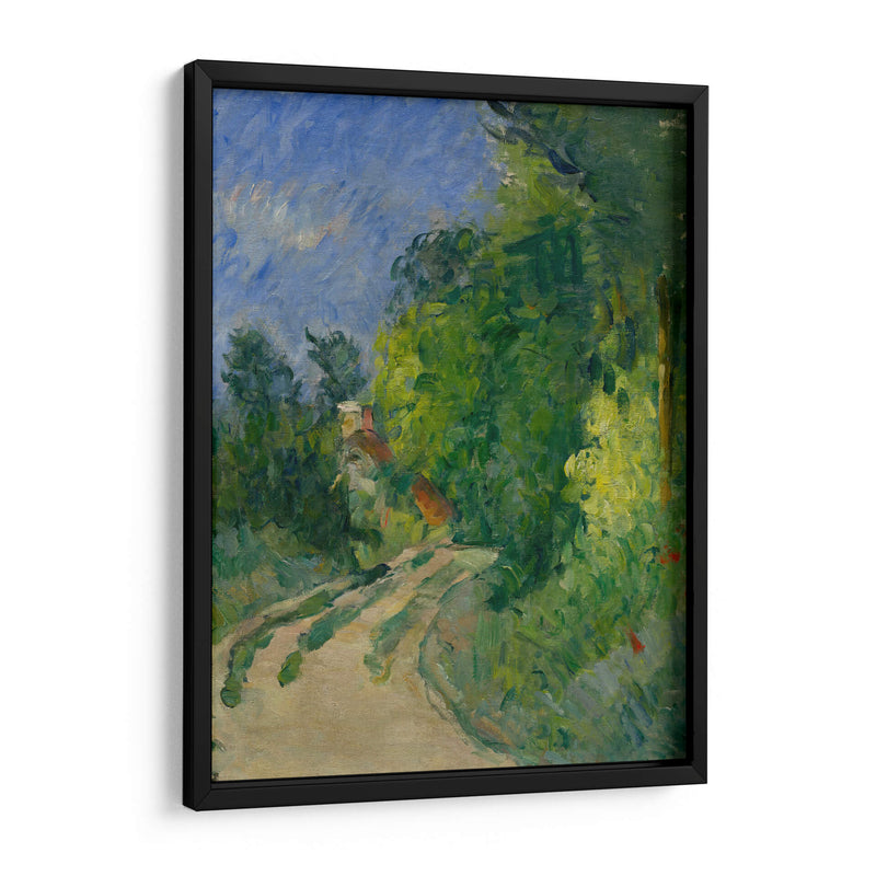Curva en el camino a través del bosque - Paul Cézanne | Cuadro decorativo de Canvas Lab