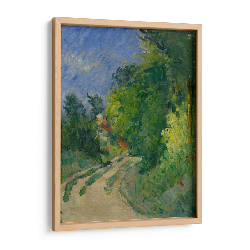 Curva en el camino a través del bosque - Paul Cézanne | Cuadro decorativo de Canvas Lab