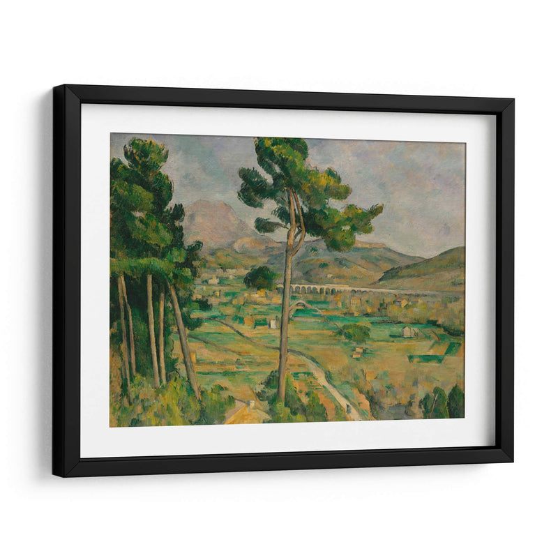 La montaña Sainte-Victoire y el viaducto del valle del río Arc - Paul Cézanne | Cuadro decorativo de Canvas Lab