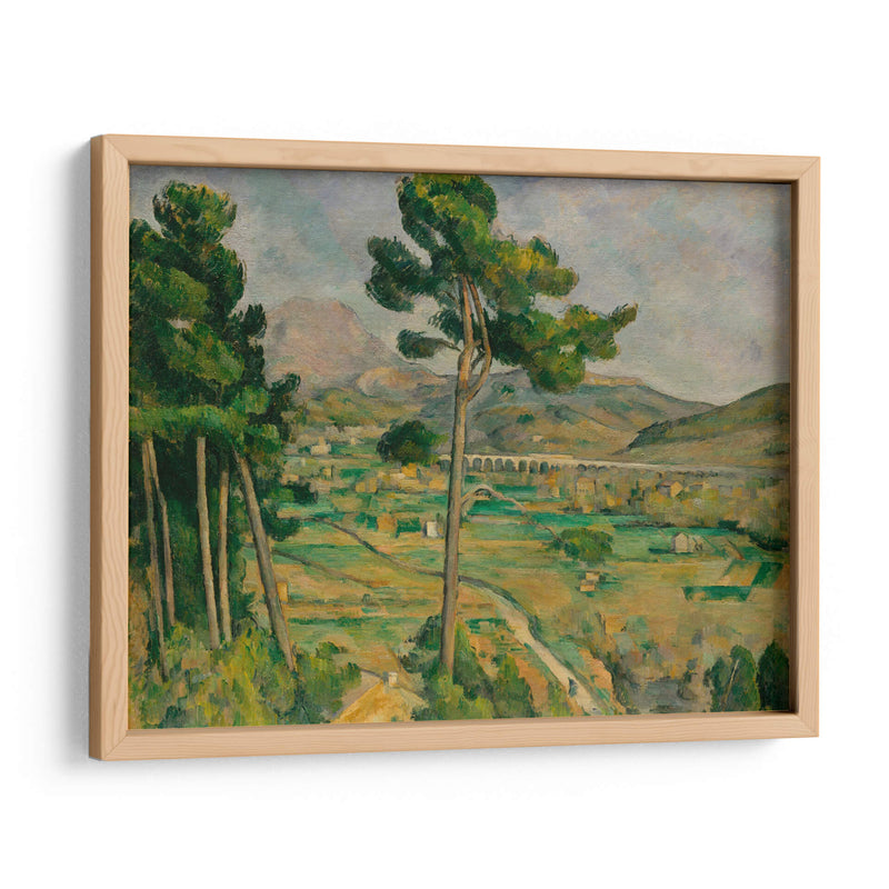 La montaña Sainte-Victoire y el viaducto del valle del río Arc - Paul Cézanne | Cuadro decorativo de Canvas Lab