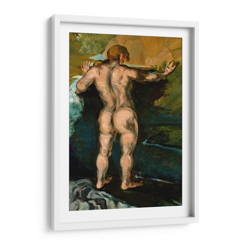 Bañador y rocas - Paul Cézanne | Cuadro decorativo de Canvas Lab