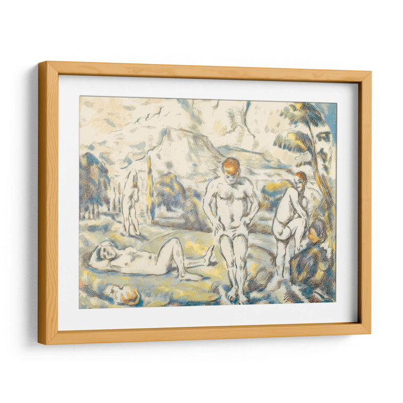 Los bañadores grandes - Paul Cézanne | Cuadro decorativo de Canvas Lab