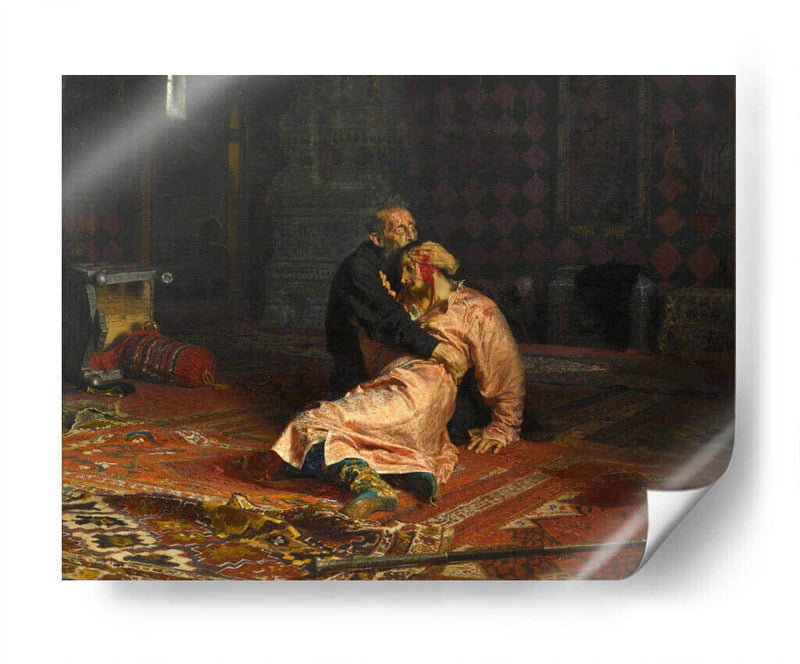 Iván el Terrible y su hijo - Ilía Repin | Cuadro decorativo de Canvas Lab