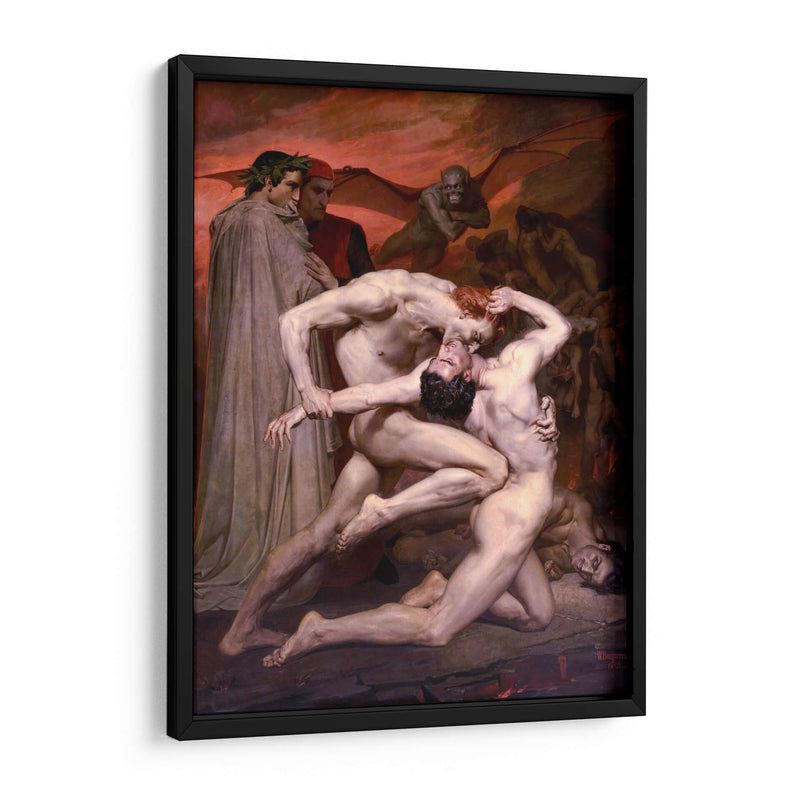 Dante y Virgilio en el infierno - William-Adolphe Bouguereau | Cuadro decorativo de Canvas Lab