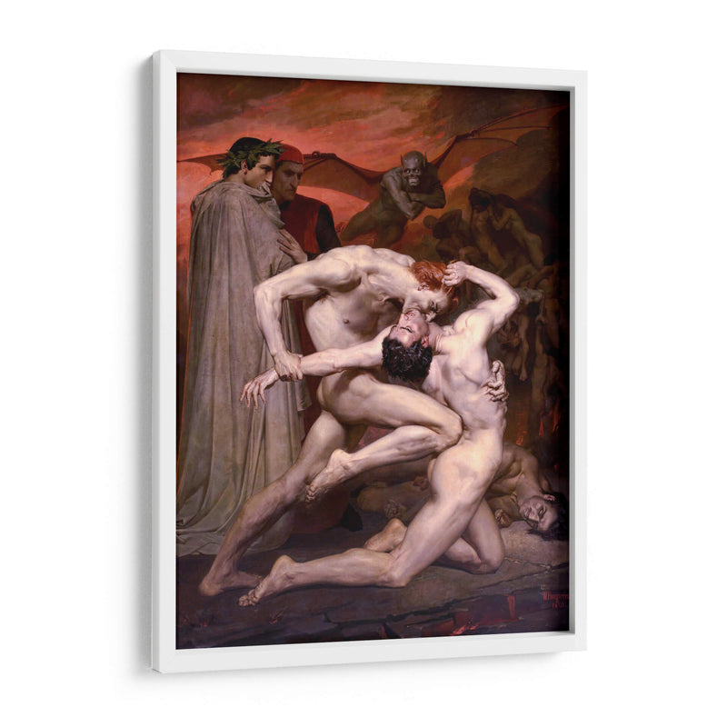 Dante y Virgilio en el infierno - William-Adolphe Bouguereau | Cuadro decorativo de Canvas Lab