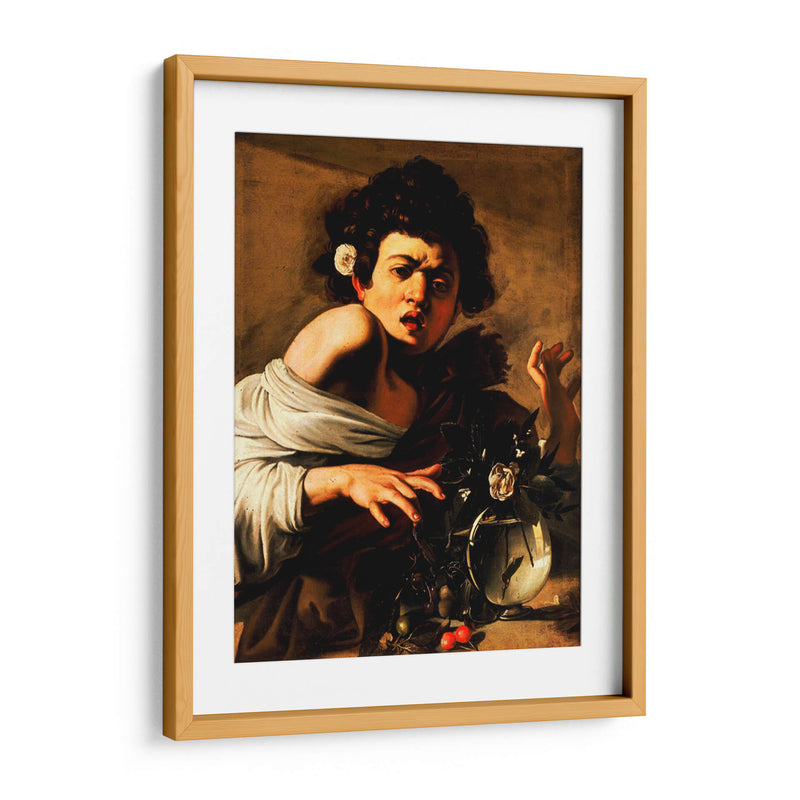 Chico mordido por una lagartija	 - Caravaggio | Cuadro decorativo de Canvas Lab