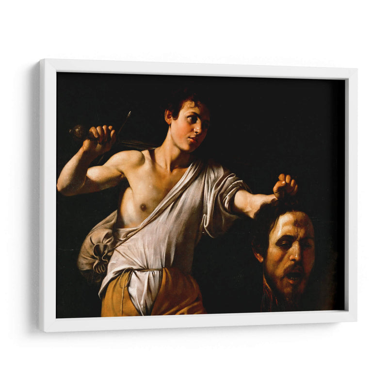 David con la cabeza de Goliat (Viena) - Caravaggio | Cuadro decorativo de Canvas Lab