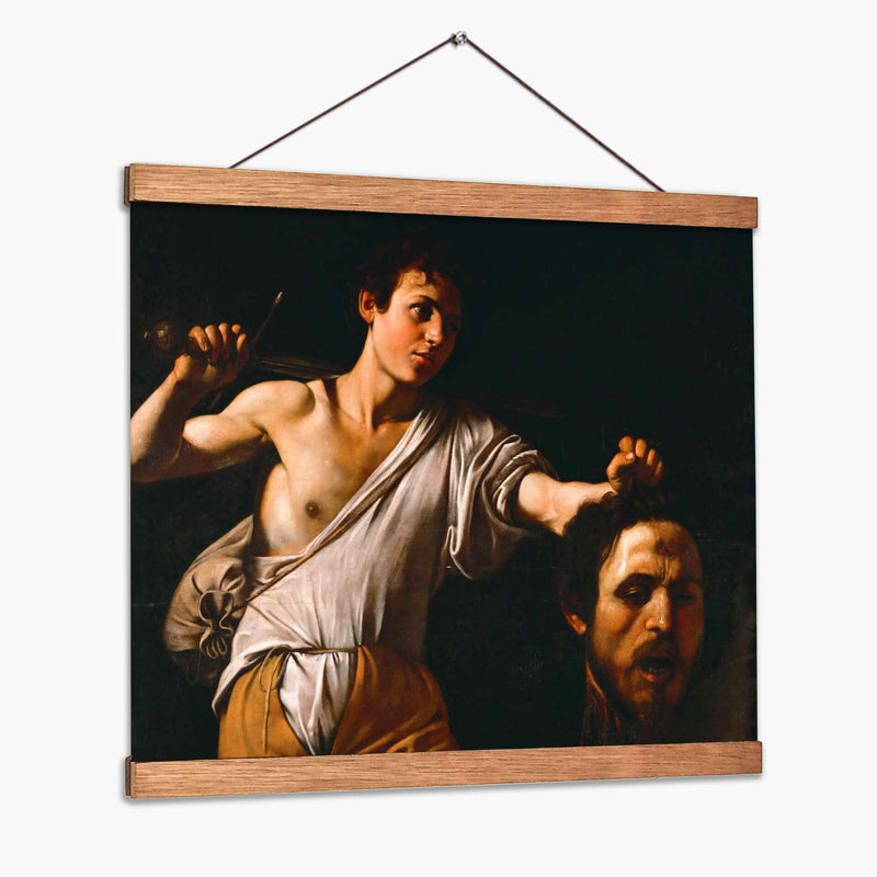 David con la cabeza de Goliat (Viena) - Caravaggio | Cuadro decorativo de Canvas Lab