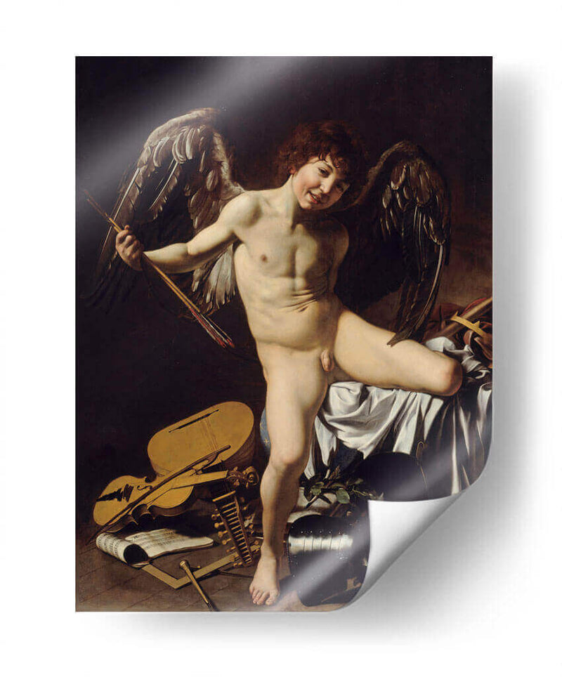 El amor victorioso - Caravaggio | Cuadro decorativo de Canvas Lab