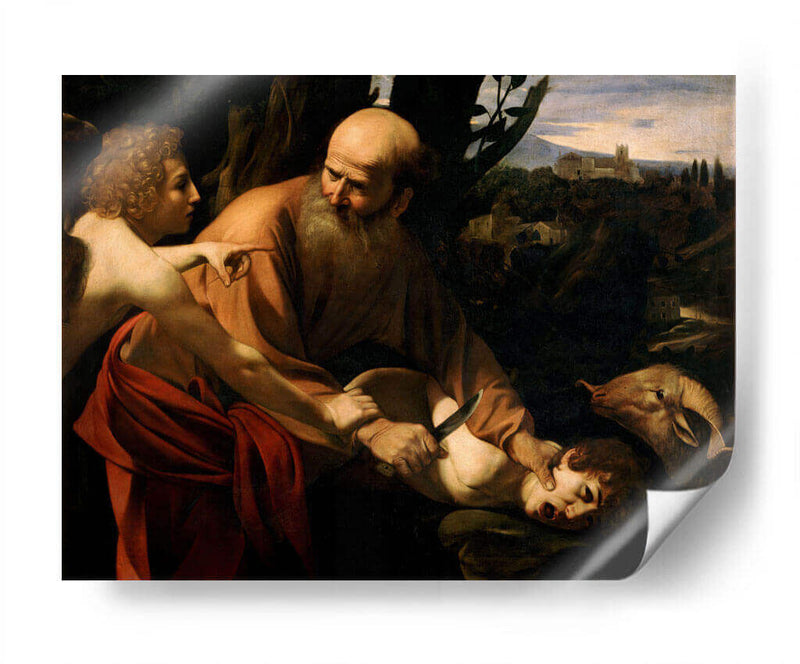 El sacrificio de Isaac (Florencia) - Caravaggio | Cuadro decorativo de Canvas Lab