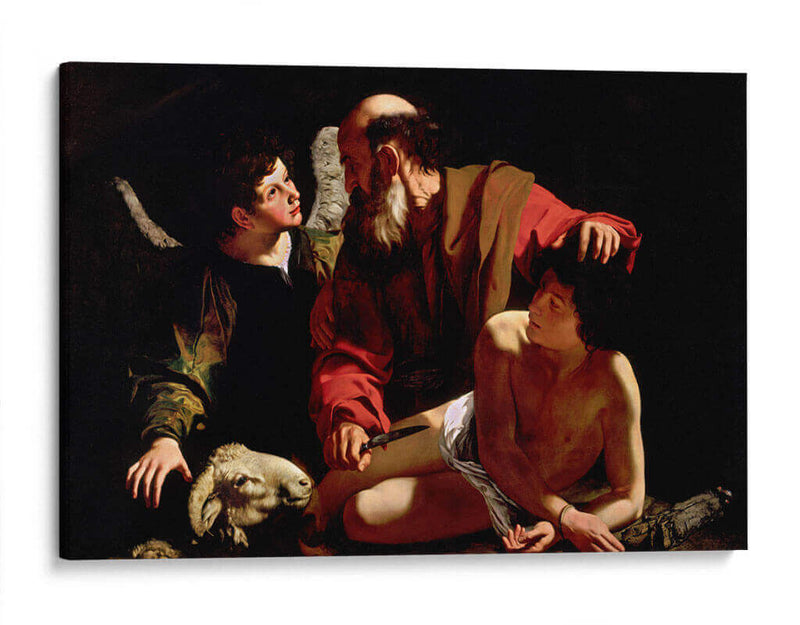 El sacrificio de Isaac (Princeton) - Caravaggio | Cuadro decorativo de Canvas Lab