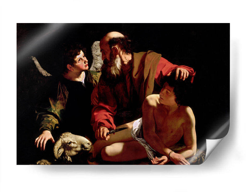 El sacrificio de Isaac (Princeton) - Caravaggio | Cuadro decorativo de Canvas Lab