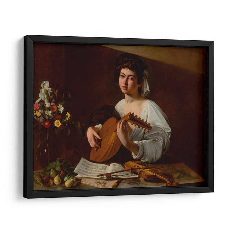 El tañedor de laúd - Caravaggio | Cuadro decorativo de Canvas Lab