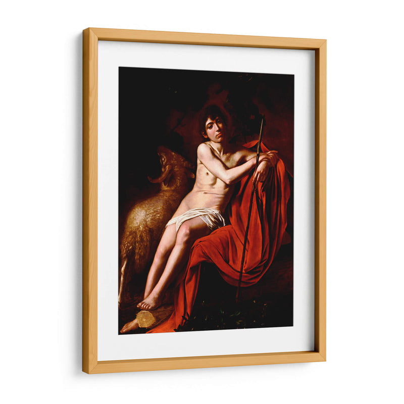 Juan Bautista - Caravaggio | Cuadro decorativo de Canvas Lab
