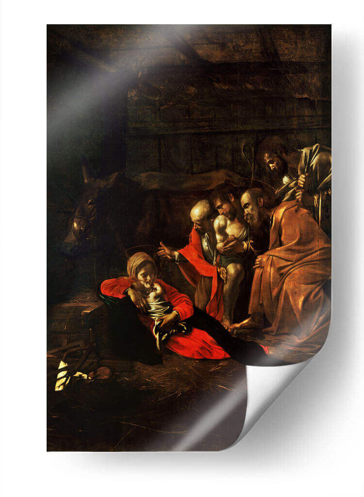 La adoración de los pastores - Caravaggio | Cuadro decorativo de Canvas Lab