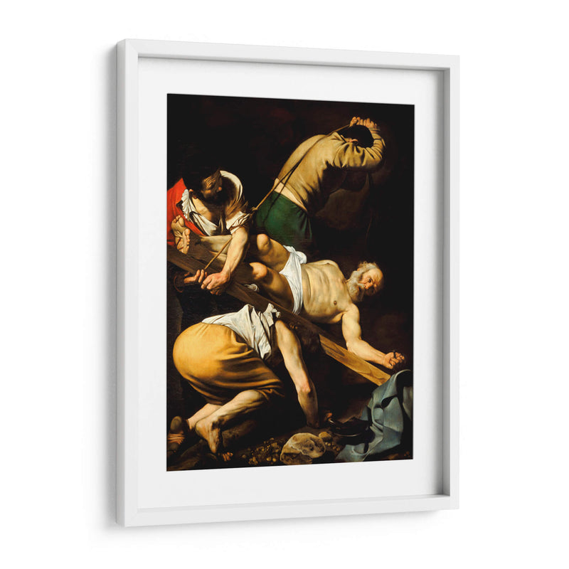 La crucifixión de san Pedro - Caravaggio | Cuadro decorativo de Canvas Lab