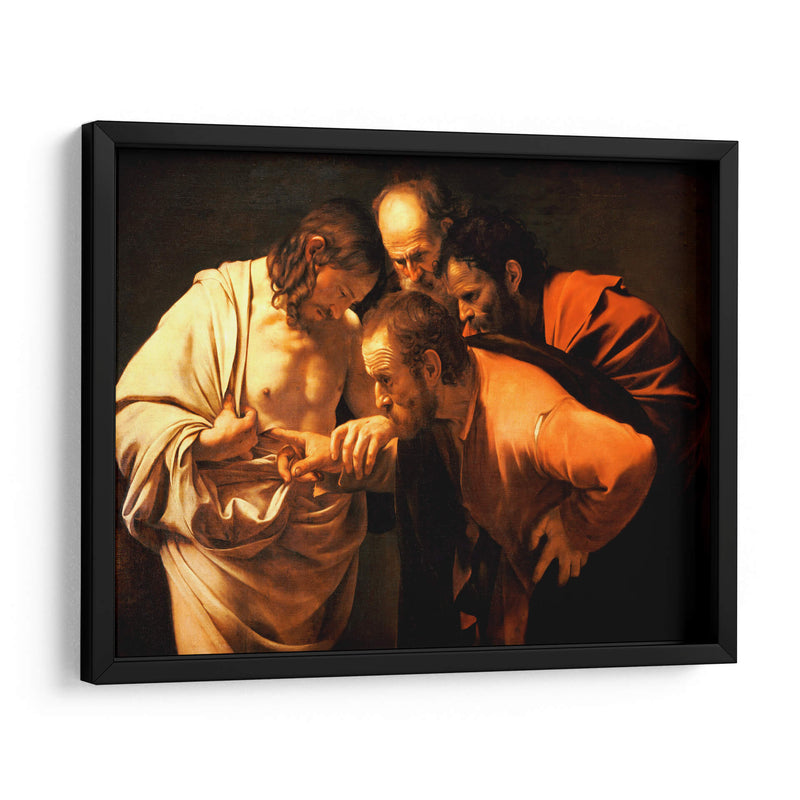 La incredulidad de santo Tomás - Caravaggio | Cuadro decorativo de Canvas Lab