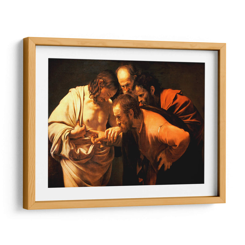 La incredulidad de santo Tomás - Caravaggio | Cuadro decorativo de Canvas Lab