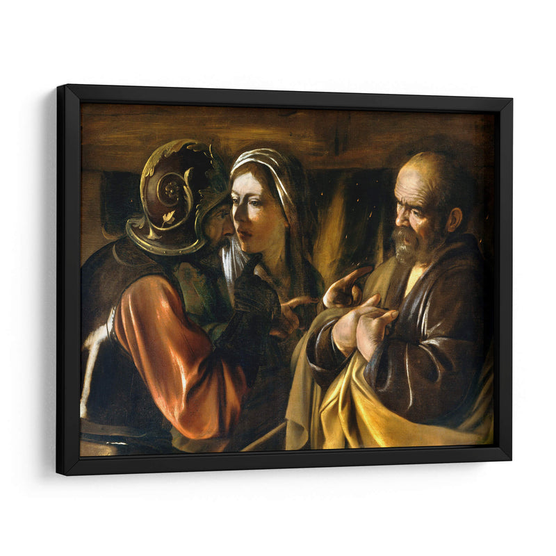 La negación de San Pedro - Caravaggio | Cuadro decorativo de Canvas Lab