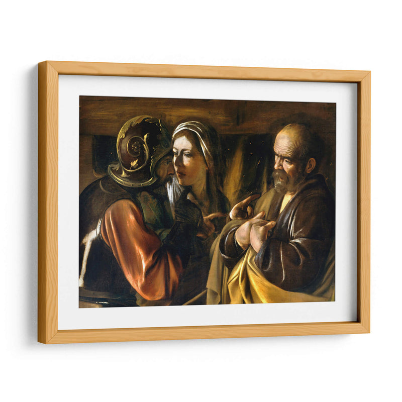 La negación de San Pedro - Caravaggio | Cuadro decorativo de Canvas Lab