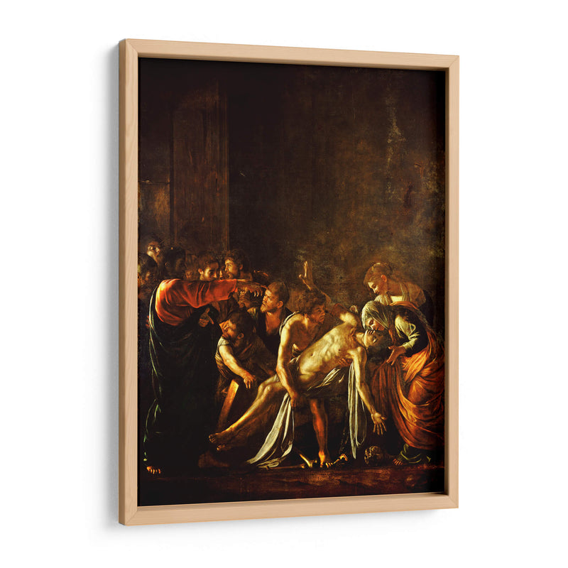 La resurrección de Lázaro - Caravaggio | Cuadro decorativo de Canvas Lab