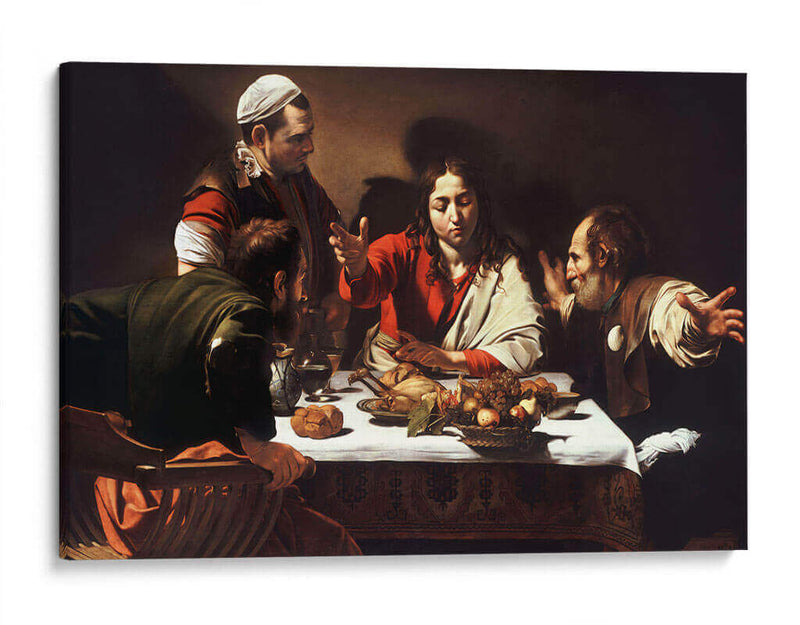 Los discí­pulos de Emaús - Caravaggio | Cuadro decorativo de Canvas Lab