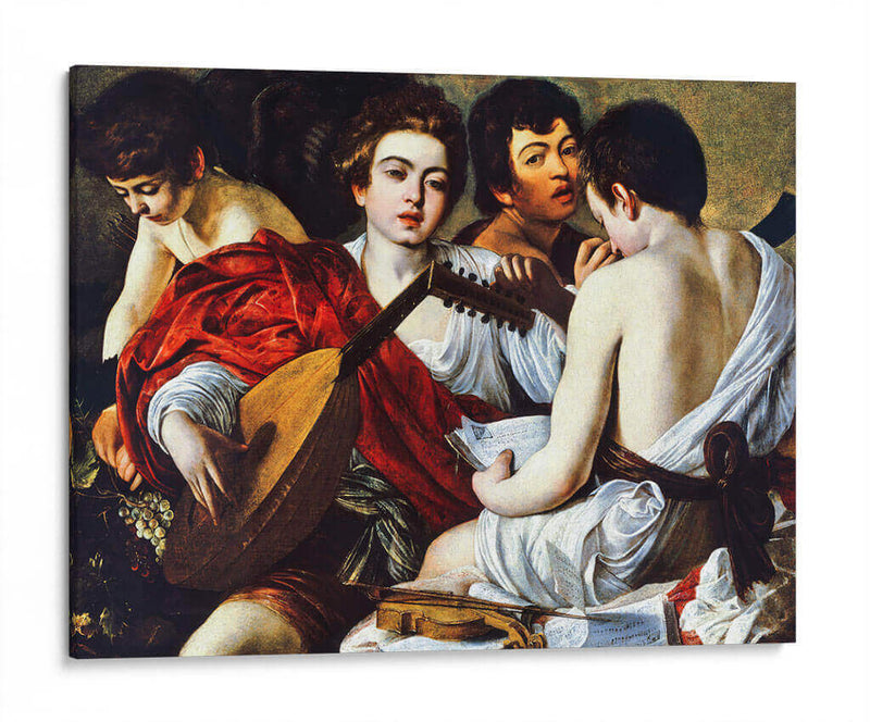 Los músicos - Caravaggio | Cuadro decorativo de Canvas Lab