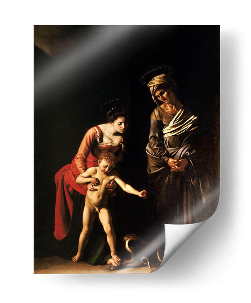Madonna con el niño y santa Ana - Caravaggio | Cuadro decorativo de Canvas Lab