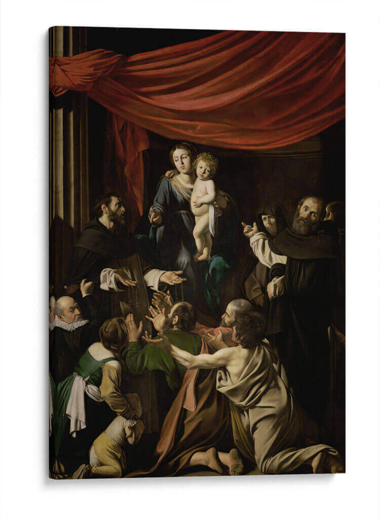 Madonna del Rosario - Caravaggio | Cuadro decorativo de Canvas Lab