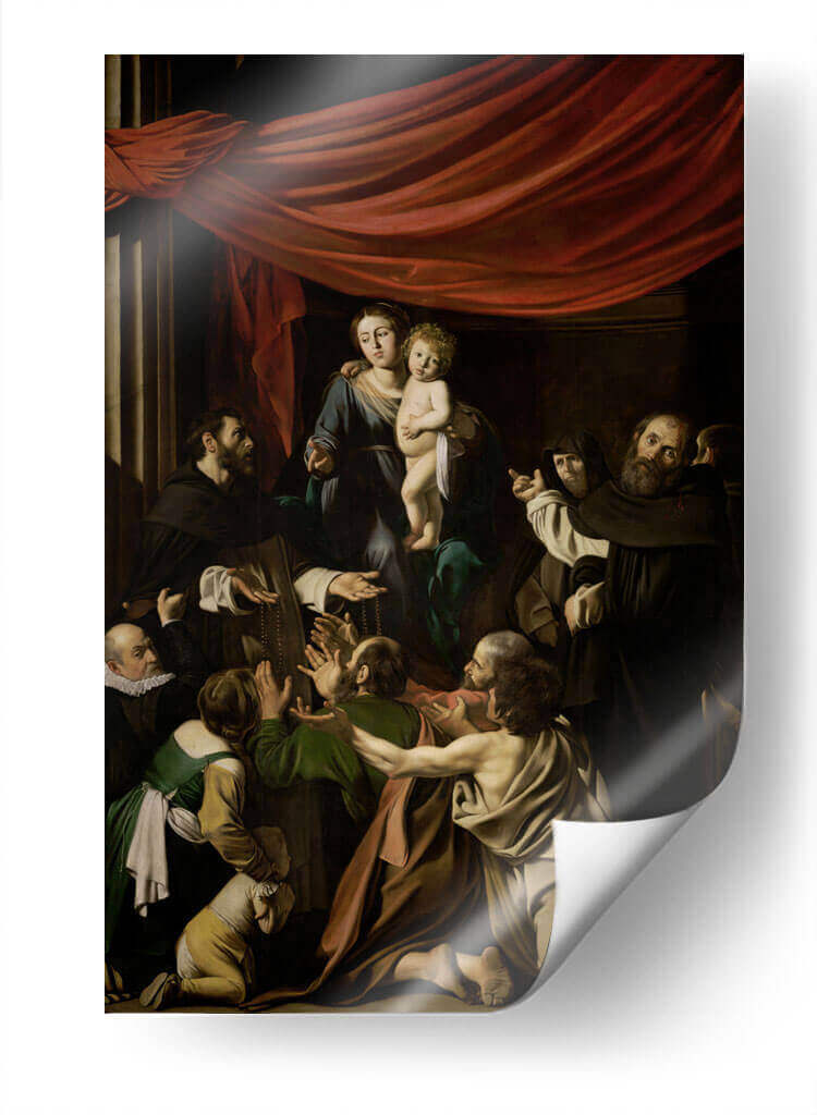 Madonna del Rosario - Caravaggio | Cuadro decorativo de Canvas Lab