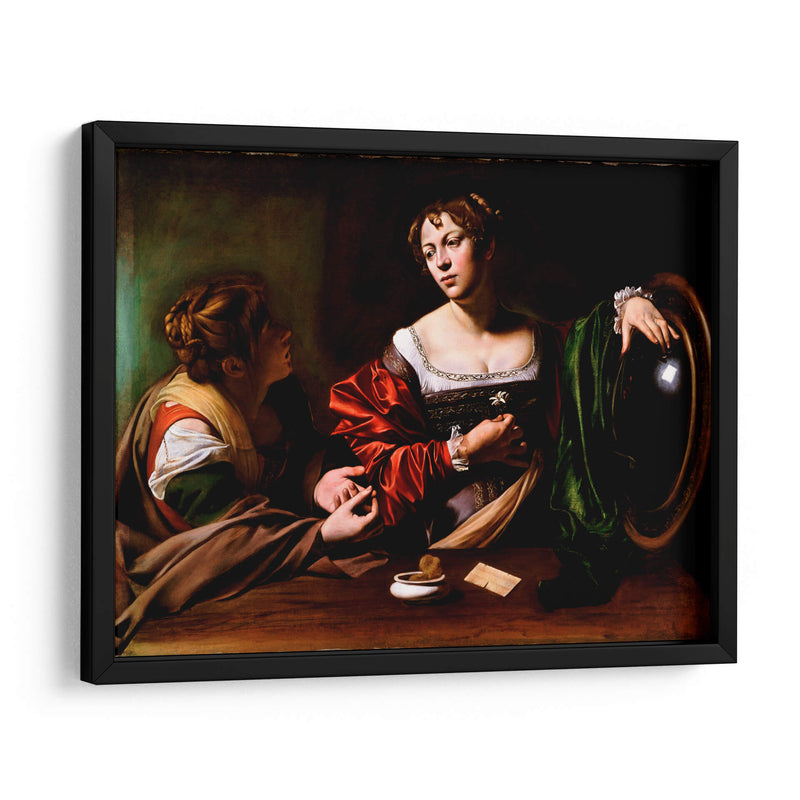 Martha y Marí­a Magdalena - Caravaggio | Cuadro decorativo de Canvas Lab