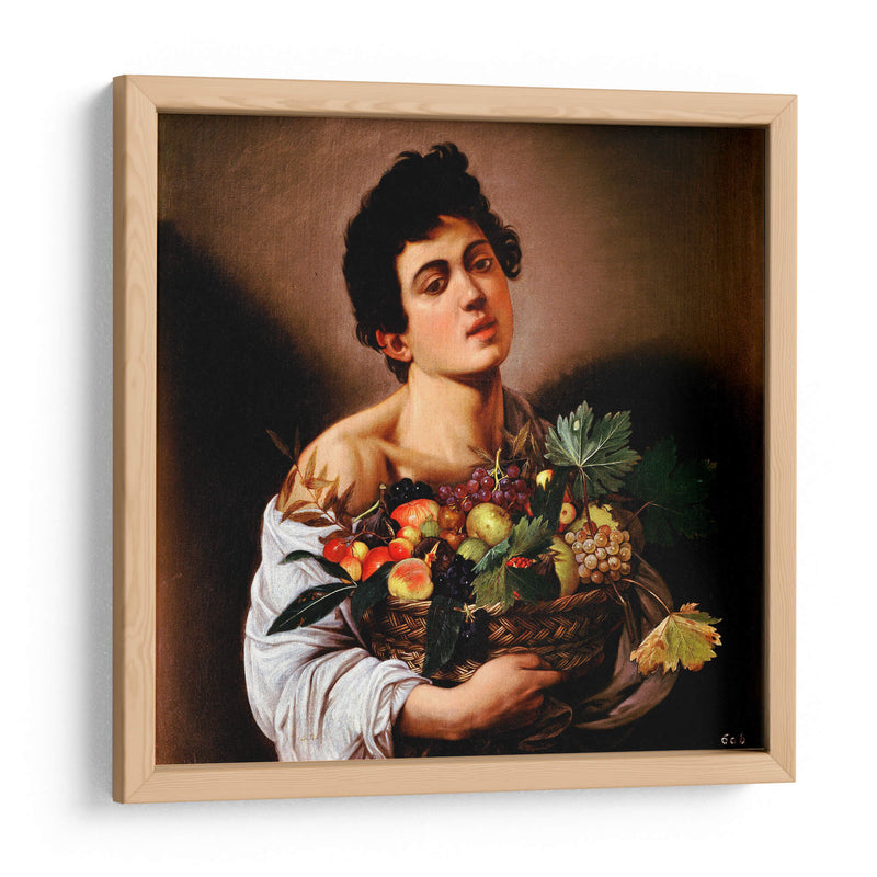 Niño con un cesto de frutas - Caravaggio | Cuadro decorativo de Canvas Lab